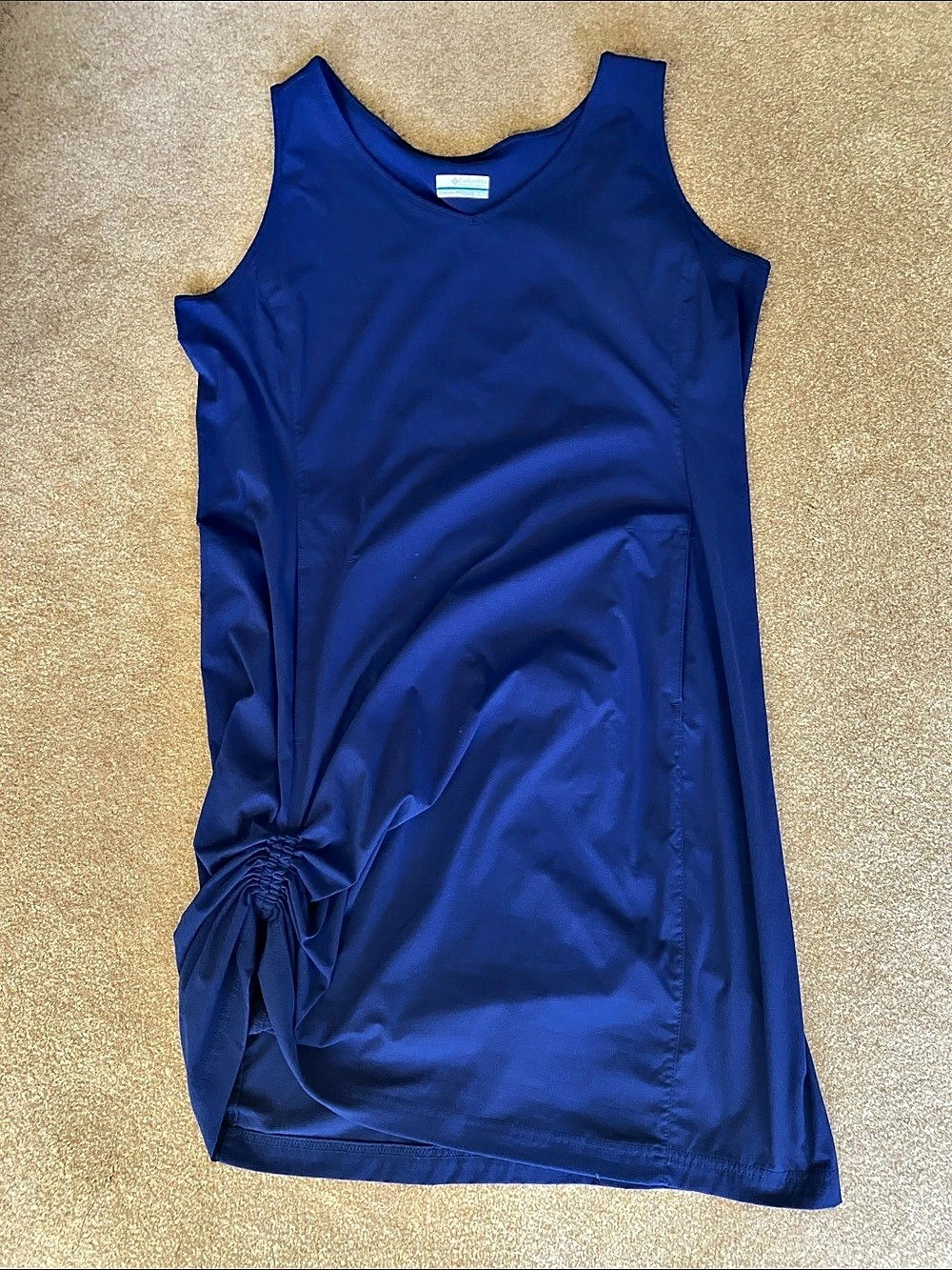 Columbia Anytime Casual III Dress Blue Maxi Size XL